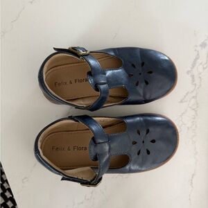 Felix & Flora Navy Girls Dress Shoes
